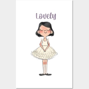 Lovely girl Posters and Art